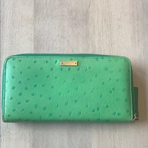 Green Kate Spade wallet